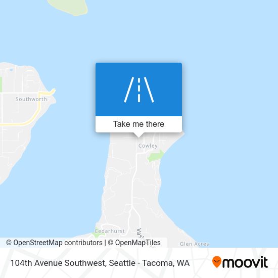 104th Avenue Southwest map