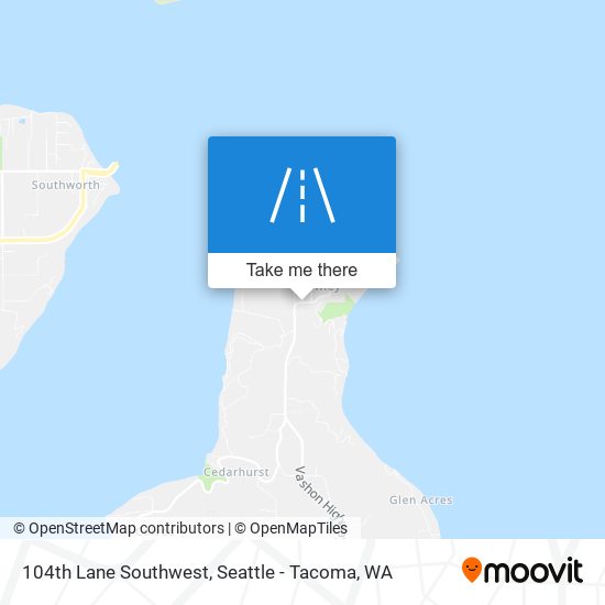 104th Lane Southwest map