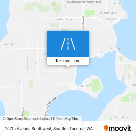 Mapa de 107th Avenue Southwest