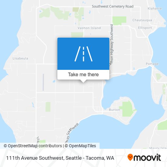 111th Avenue Southwest map