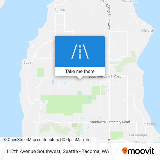 Mapa de 112th Avenue Southwest
