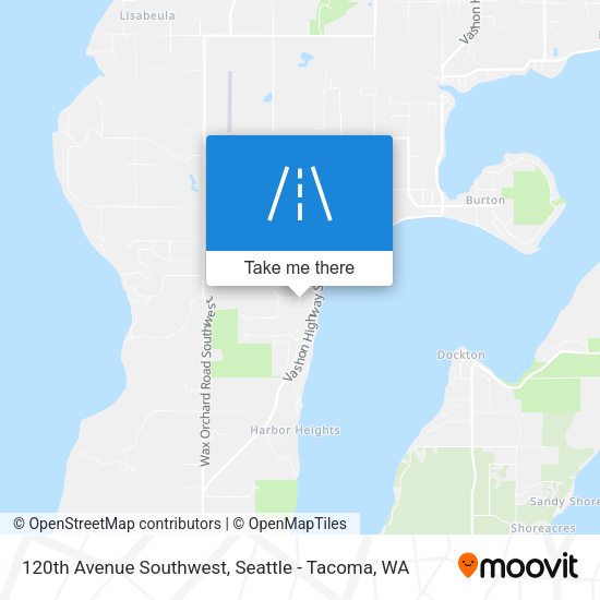120th Avenue Southwest map