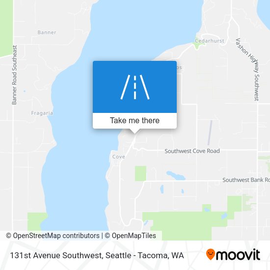 131st Avenue Southwest map