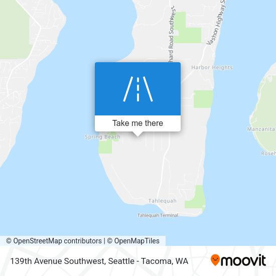 139th Avenue Southwest map