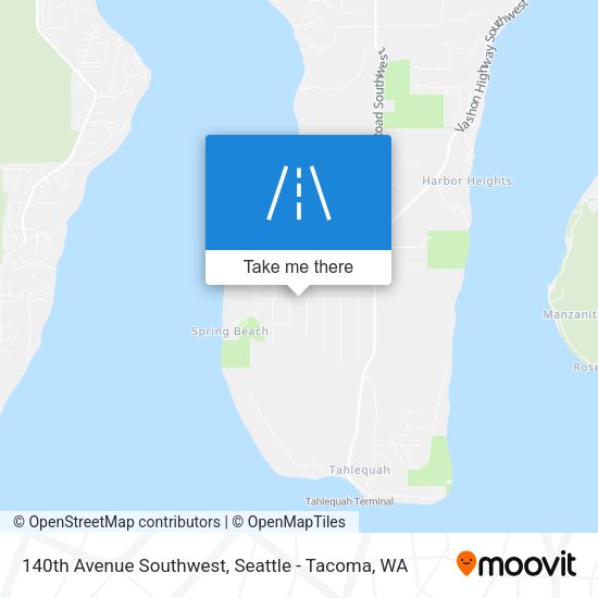 140th Avenue Southwest map