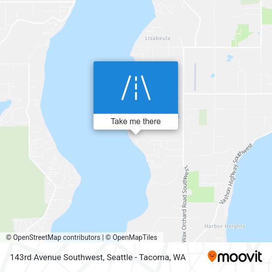 143rd Avenue Southwest map