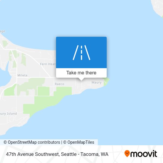 47th Avenue Southwest map