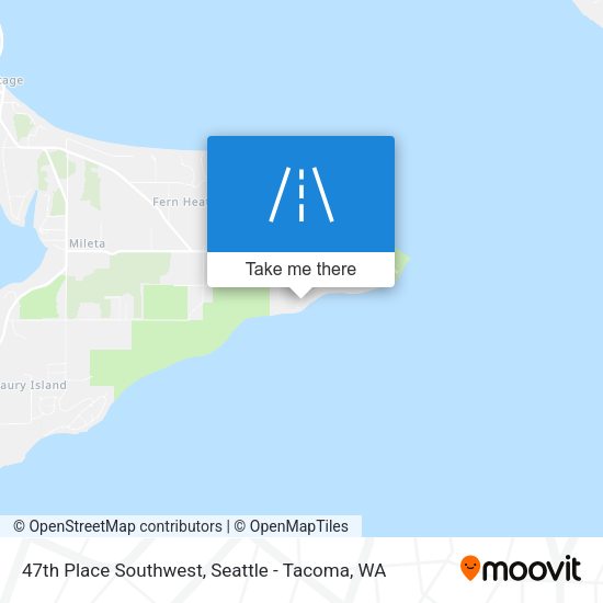47th Place Southwest map
