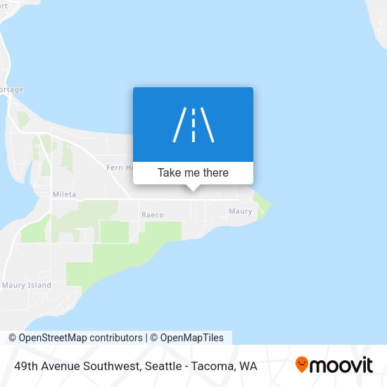 49th Avenue Southwest map