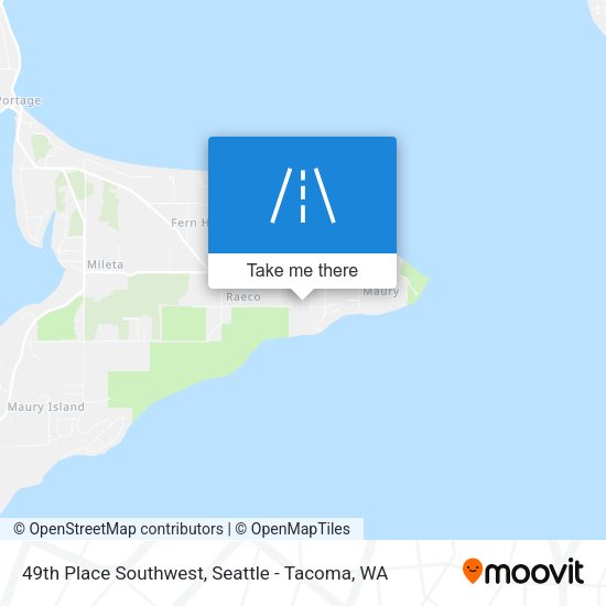 Mapa de 49th Place Southwest