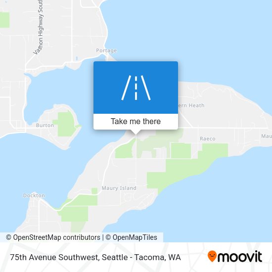 75th Avenue Southwest map