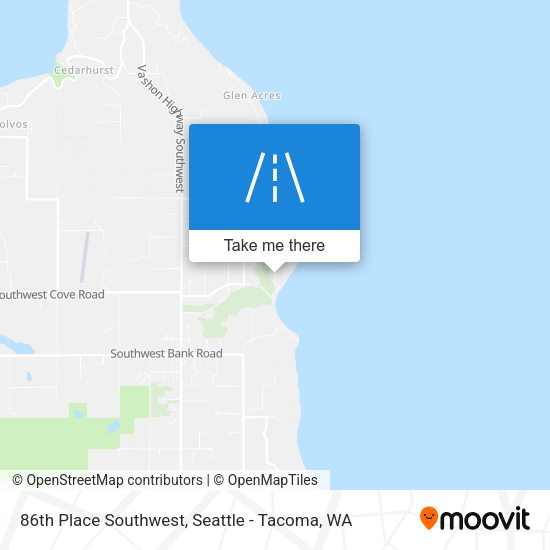 Mapa de 86th Place Southwest