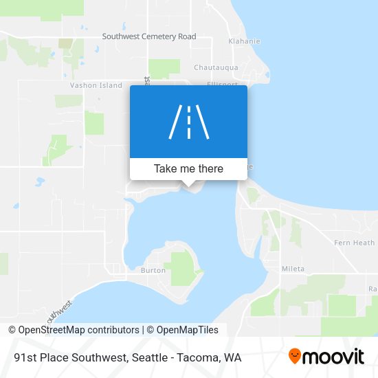 Mapa de 91st Place Southwest