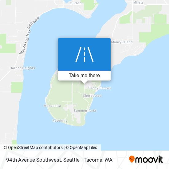 Mapa de 94th Avenue Southwest