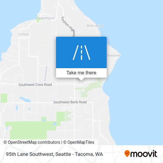 95th Lane Southwest map