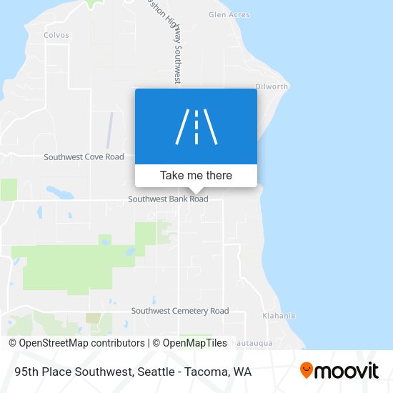 95th Place Southwest map
