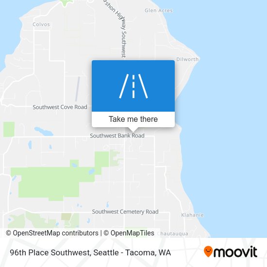 Mapa de 96th Place Southwest
