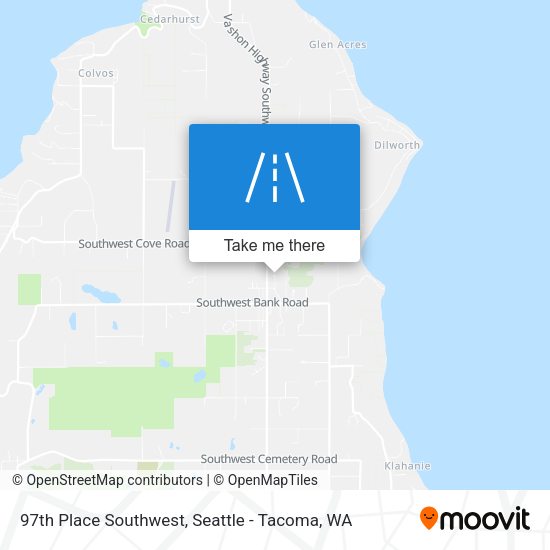 97th Place Southwest map