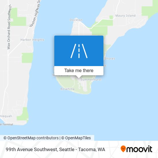 99th Avenue Southwest map