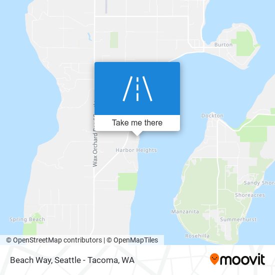 Beach Way map