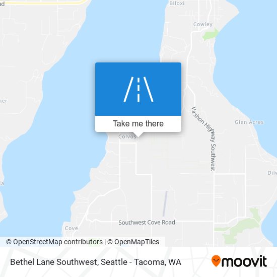Mapa de Bethel Lane Southwest