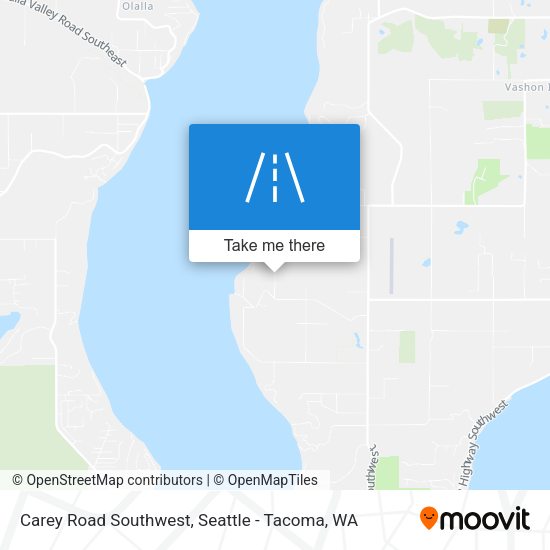 Carey Road Southwest map