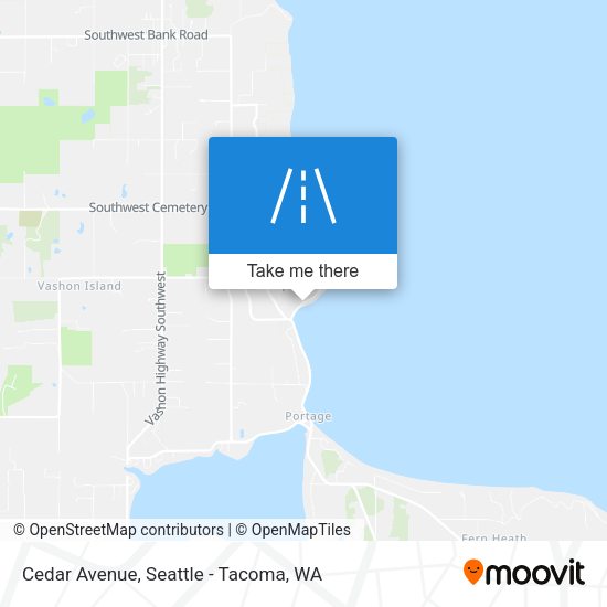 Cedar Avenue map