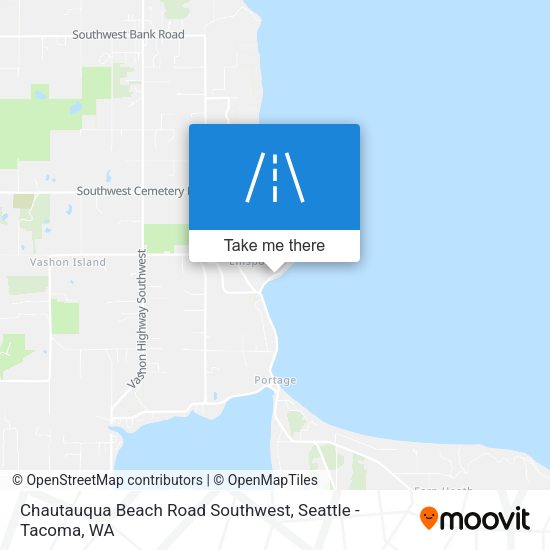 Mapa de Chautauqua Beach Road Southwest