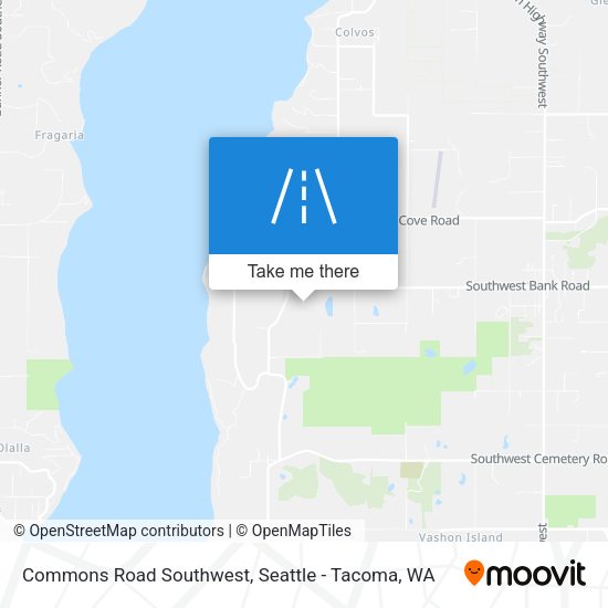 Mapa de Commons Road Southwest