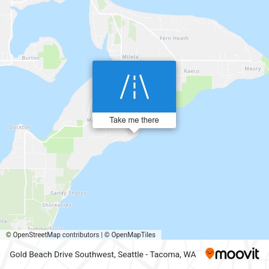 Mapa de Gold Beach Drive Southwest