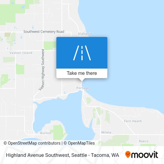 Highland Avenue Southwest map