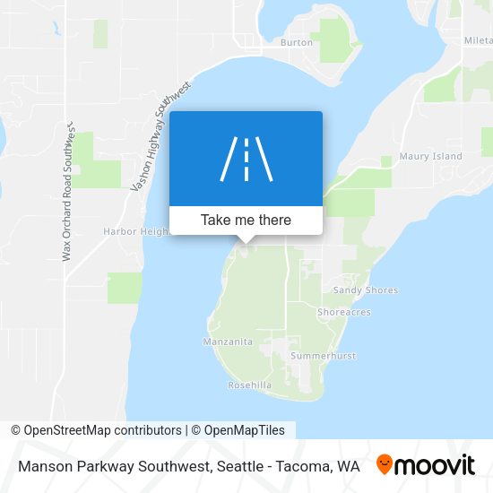 Manson Parkway Southwest map