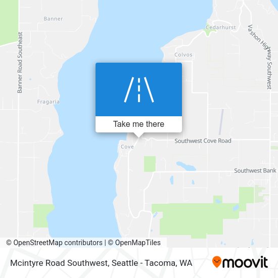 Mcintyre Road Southwest map