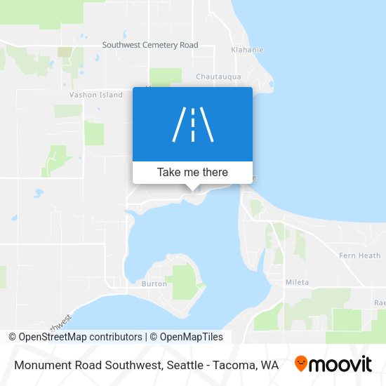 Monument Road Southwest map