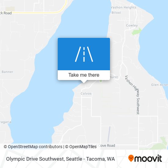 Olympic Drive Southwest map