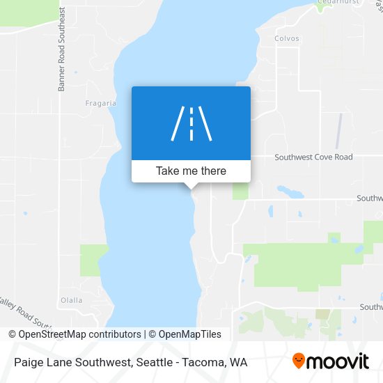 Paige Lane Southwest map