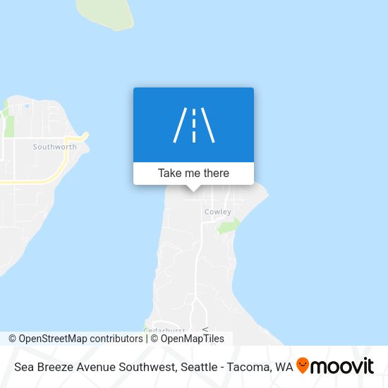 Sea Breeze Avenue Southwest map