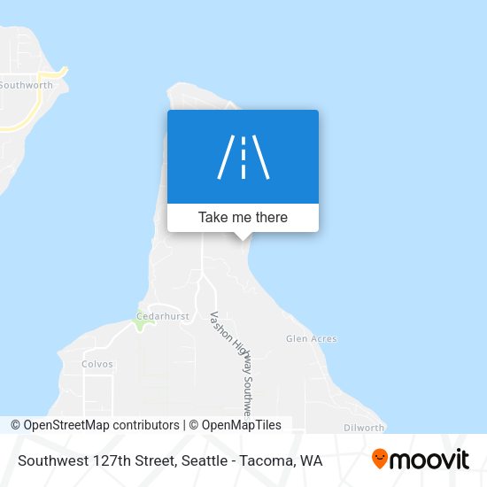 Southwest 127th Street map