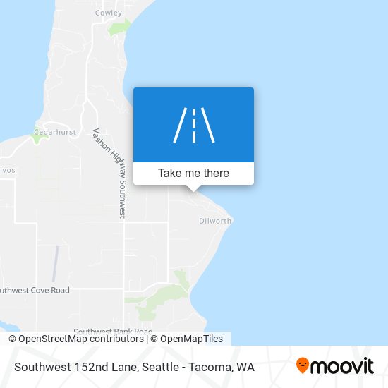 Southwest 152nd Lane map