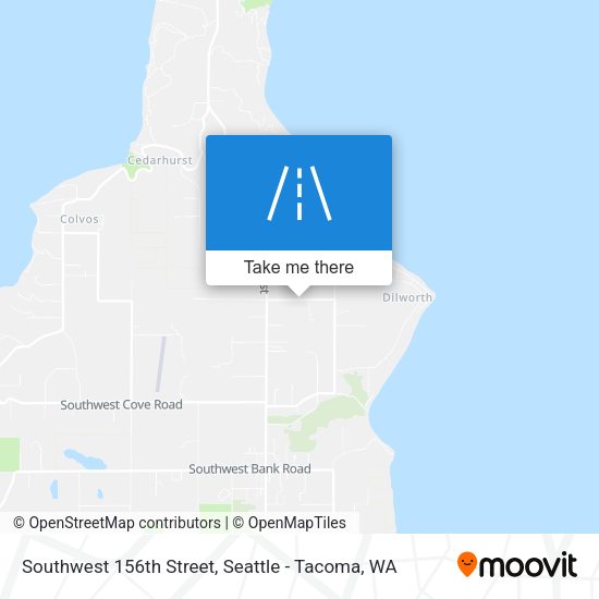 Southwest 156th Street map