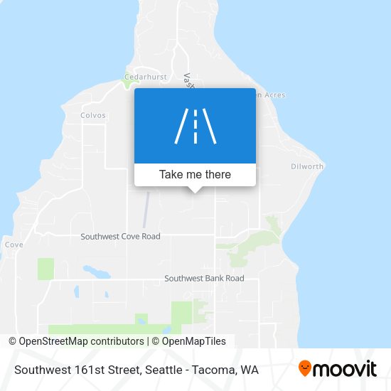 Southwest 161st Street map