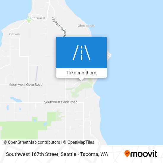 Southwest 167th Street map
