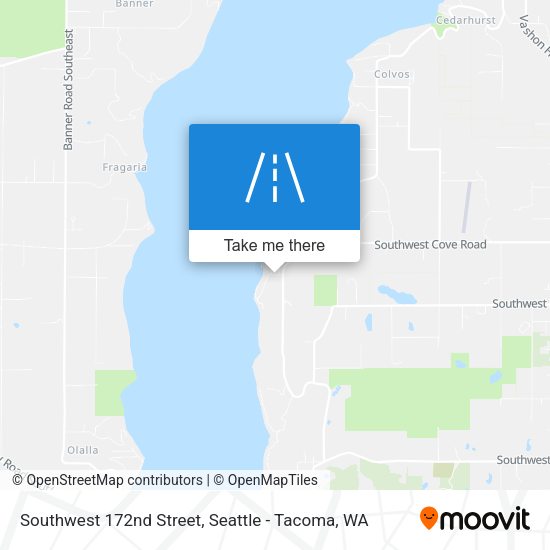 Southwest 172nd Street map