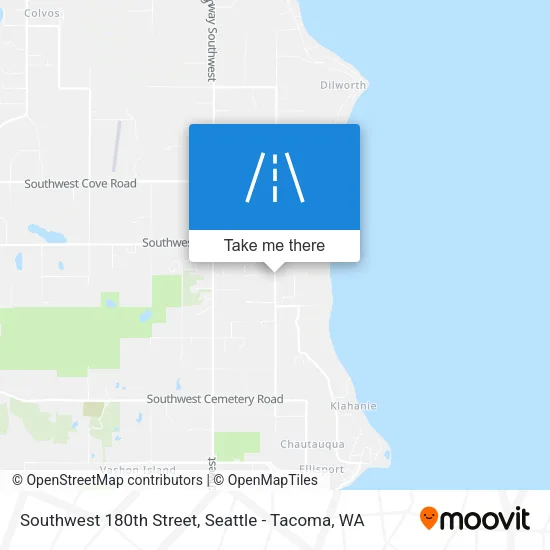 Southwest 180th Street map