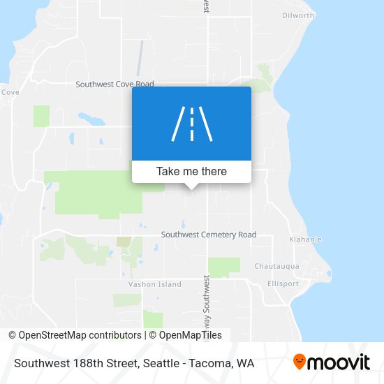 Southwest 188th Street map