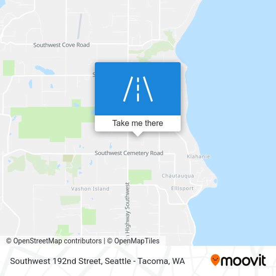 Southwest 192nd Street map