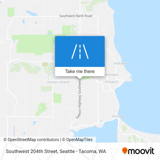 Southwest 204th Street map