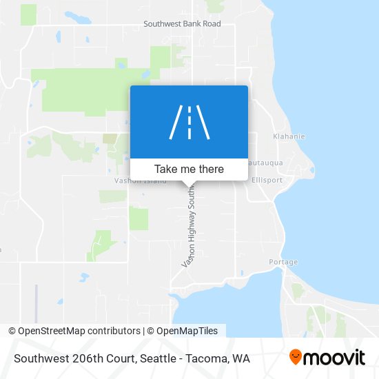 Southwest 206th Court map