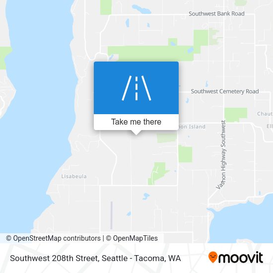 Southwest 208th Street map