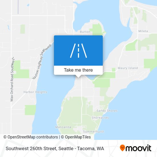 Southwest 260th Street map
